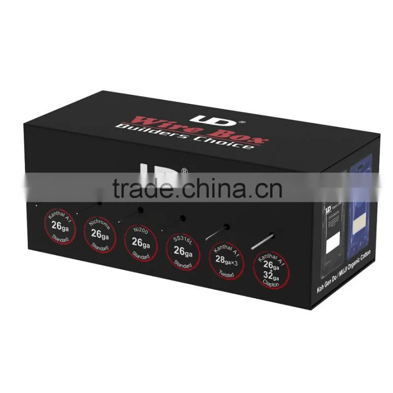 udtech best electronic cigarette Accessory wire box for builder choice with 6 spool in one box kan28