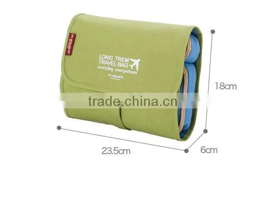 Cheap Hanging and Roll Up Make Up Cosmetic Bag