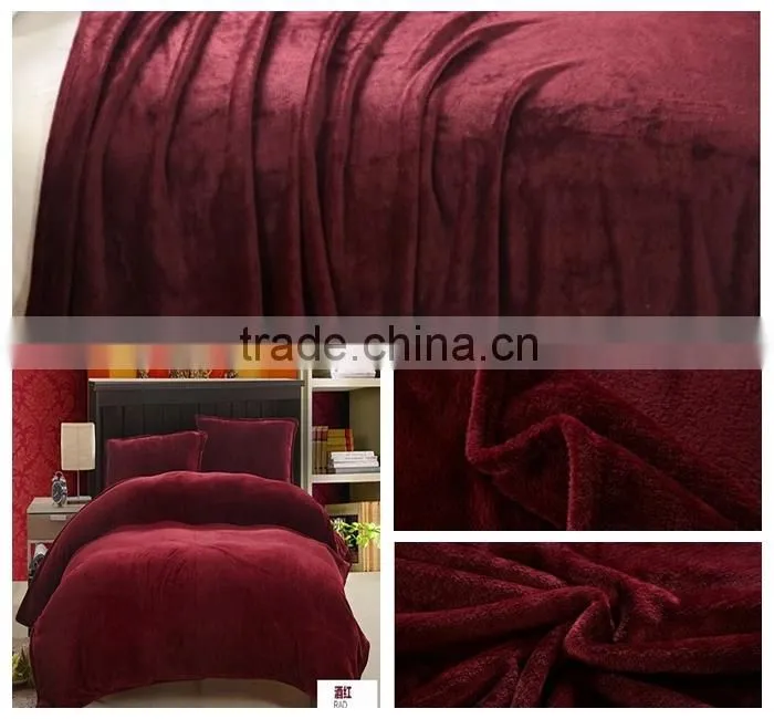 luxury and elegant solid color printed flannel fleece throw blanket