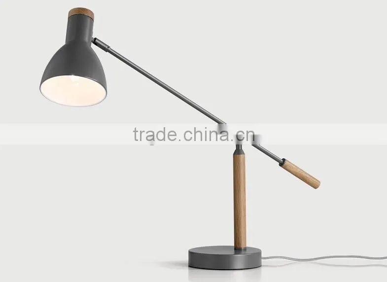 Adjustable Angle Table Lamp Metal With Powder Coating Finished Bedside Table Lamp Bedroom Study Room Table Lamp
