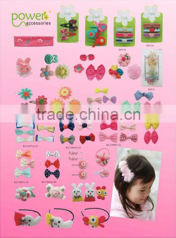 2014 kids hair accessories stretch elastic headband