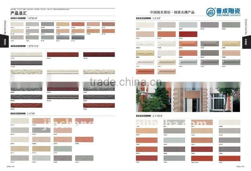 exterior 130x260mm outdoor ceramic digital wall tile factory offer