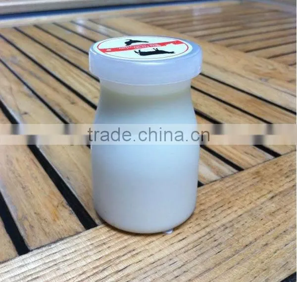 Hot sale plastic with plastic lid pudding bottle