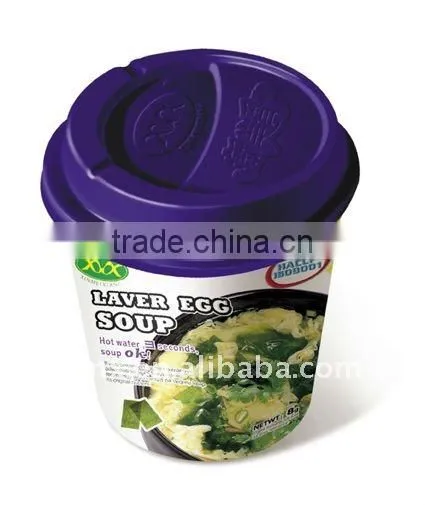 Instant Laver egg soup