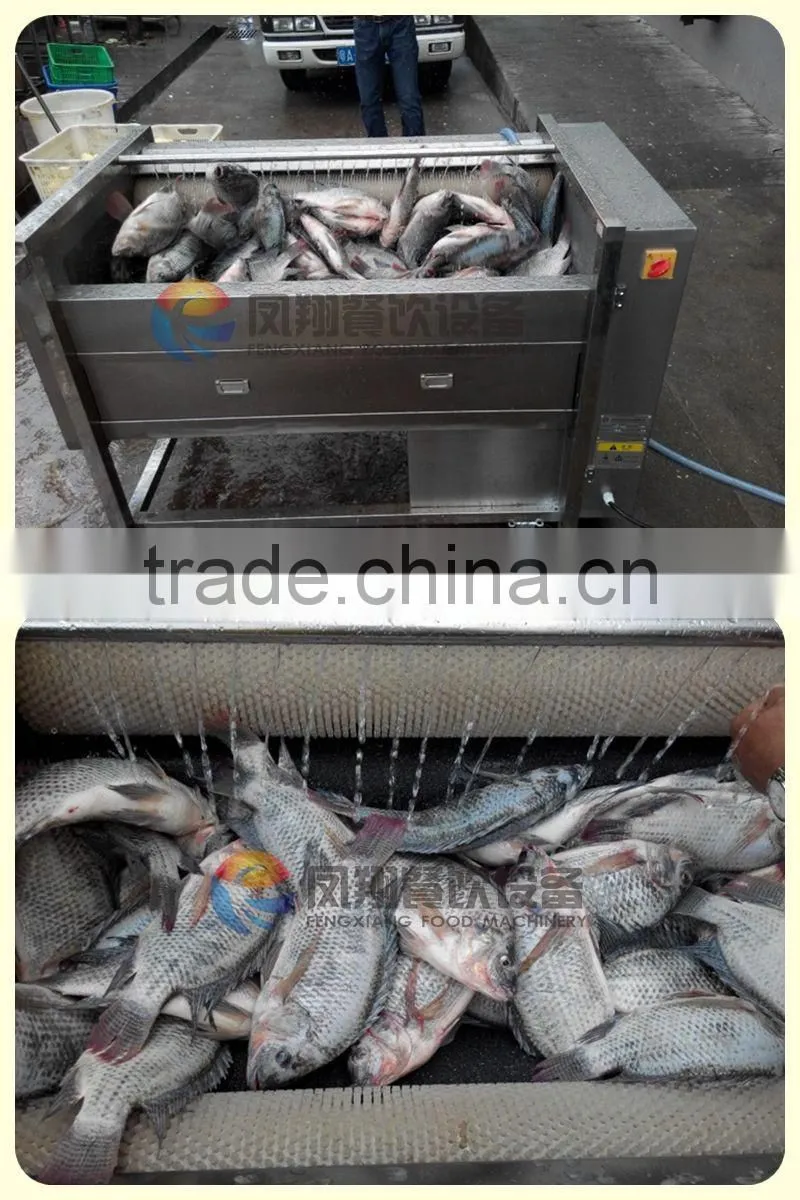 Industrial Automatic Fish Scale Removing Scaling Processing Machine