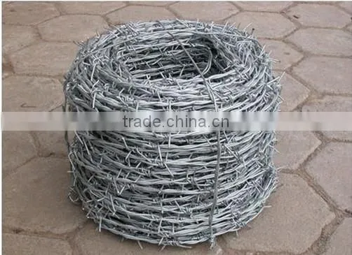 Cheap Galvanized /PVC coated double twist Barbed Wire roll