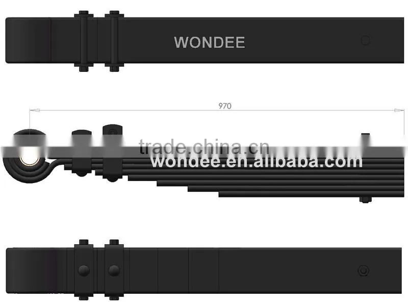 OEM 200029 France Market Agricultural Trailer 15 ton Leaf Spring