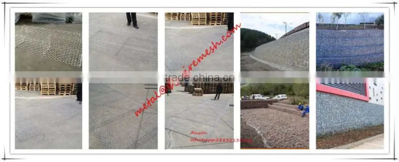 1*1*0.3m galvanized gabion mattress price / gabion box price