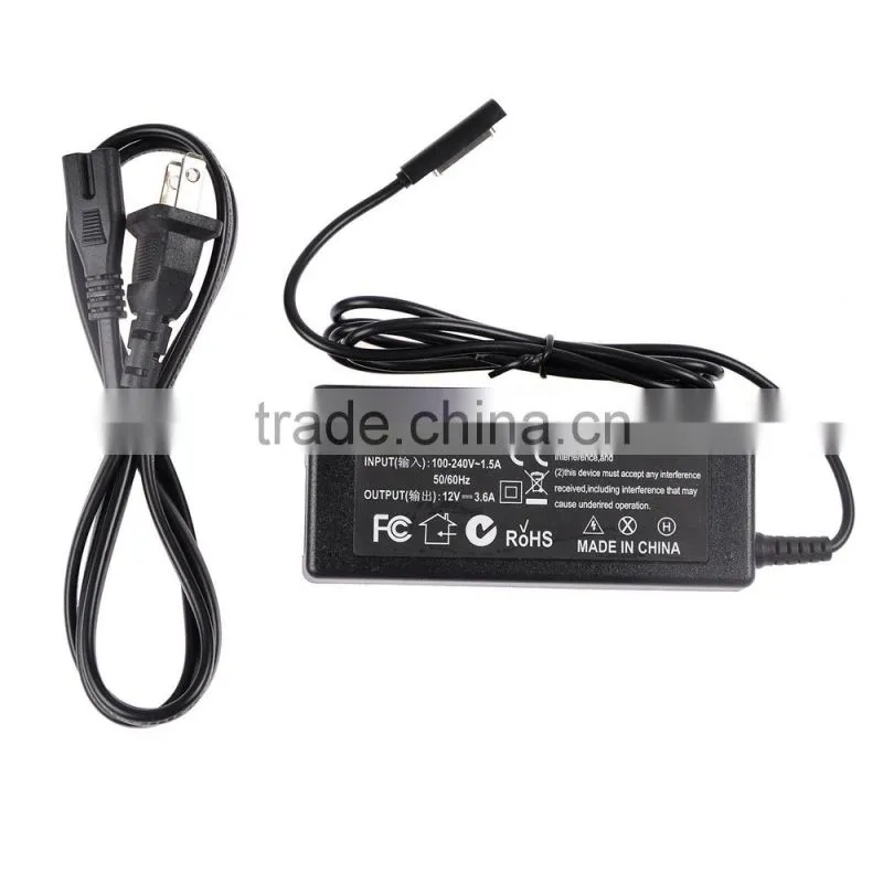 2015 Best Selling 12V 3.6A AC Adapter Power Supply Cable for Microsoft Surface Pro 2