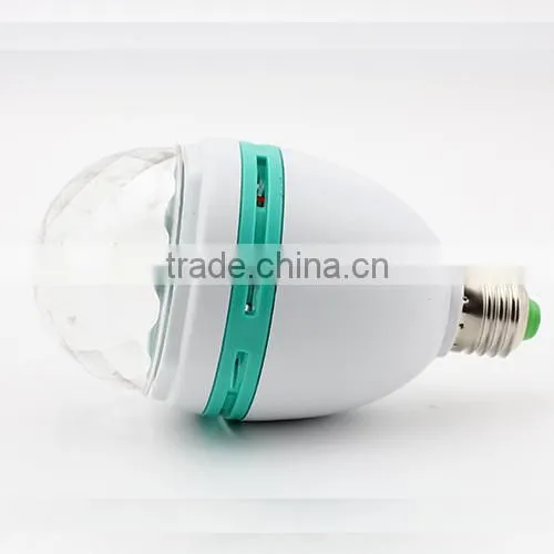 E27 RGB Crystal Ball Stage Lights Led Rotating Lamp For Party Disco DJ Bar