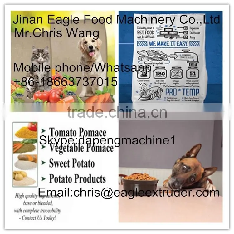 Full Automatic dog food extruder , pet dog food extruder , pet cat food extruder