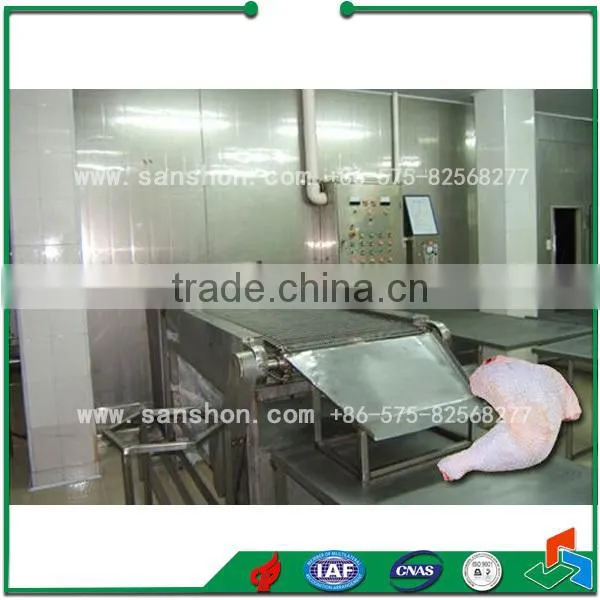Sanshon SSF Vegetable and Fruit, Prepared Food, Spiral Quick Freeze Machine, Fish Quick Freezer