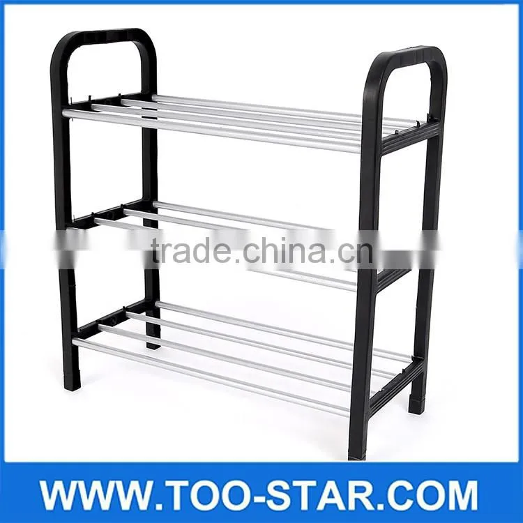 New 4 Tier steel storage shoe rack hanger Anti-corrosive steel tube The original plastic Easy installation DIY stand for shoes