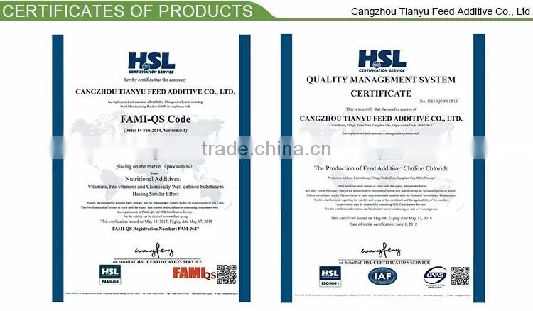 choline chloride/best price Choline Chloride 60% for poultry feed