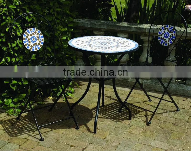 Best seller outdoor mosaic bistro set table