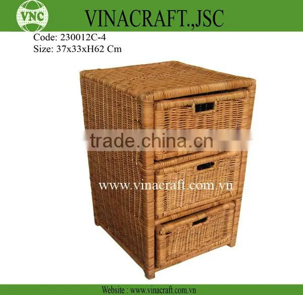 Rattan and wicker cabinet suitable for kids