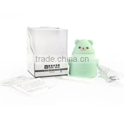 Creative Cartoon Bear Shape Humidifier, USB Mini Desktop Air Purifier