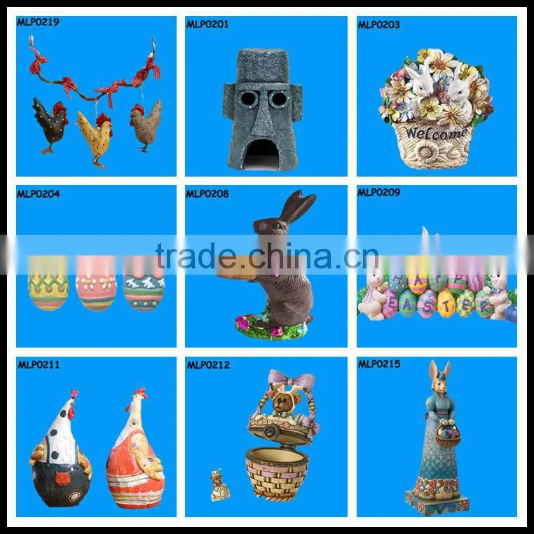 Unique Easter Decorations Standed Mrs Rabbit Holding A Baskets