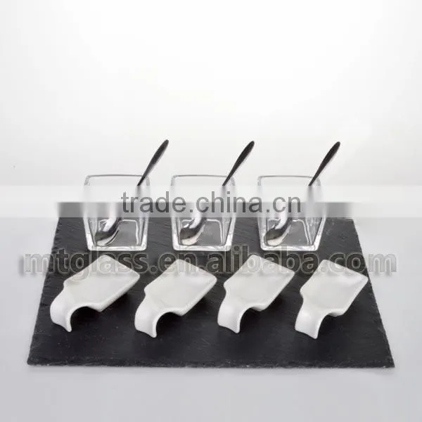 Hand made Eco-friendly Natural material white japan ceramic dinner set ,coup bowls with spoon