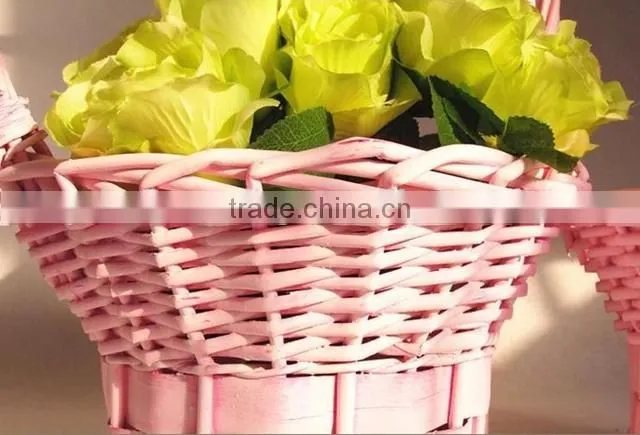 Handmade christmas decorative basket flower