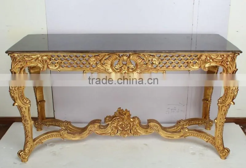 French Style Hallway Console Table With Mirror