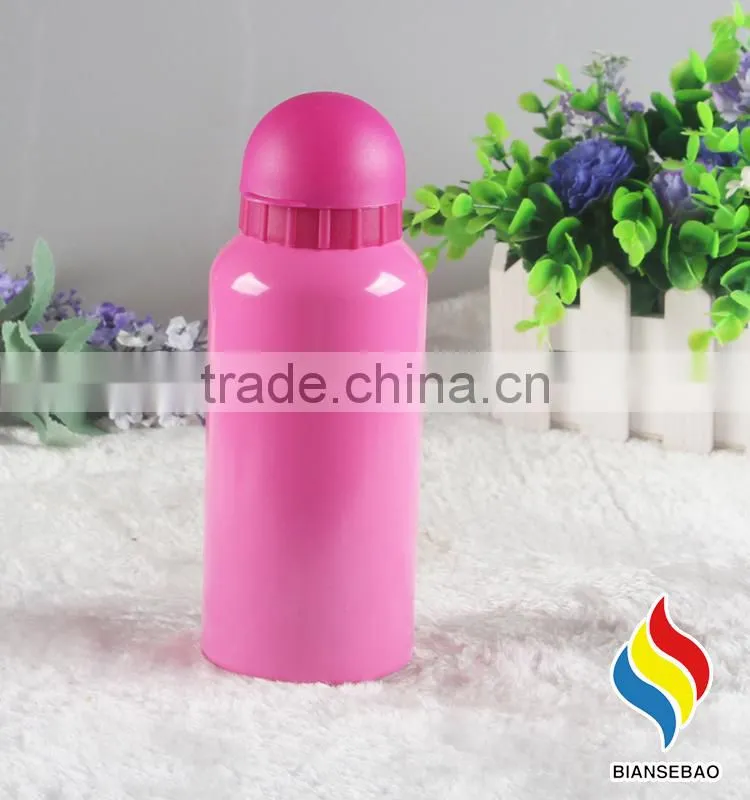 Pink colors aluminium water bottle