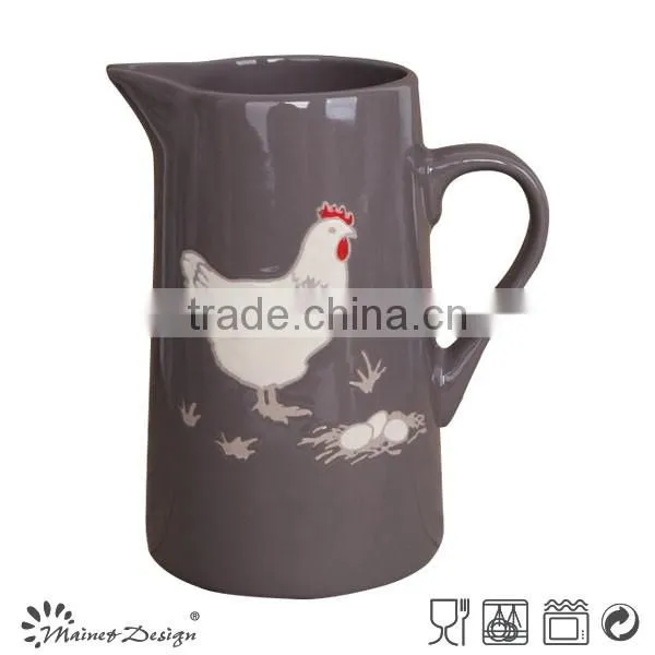 2016 hot selling 1750ml ceramic water pitchers