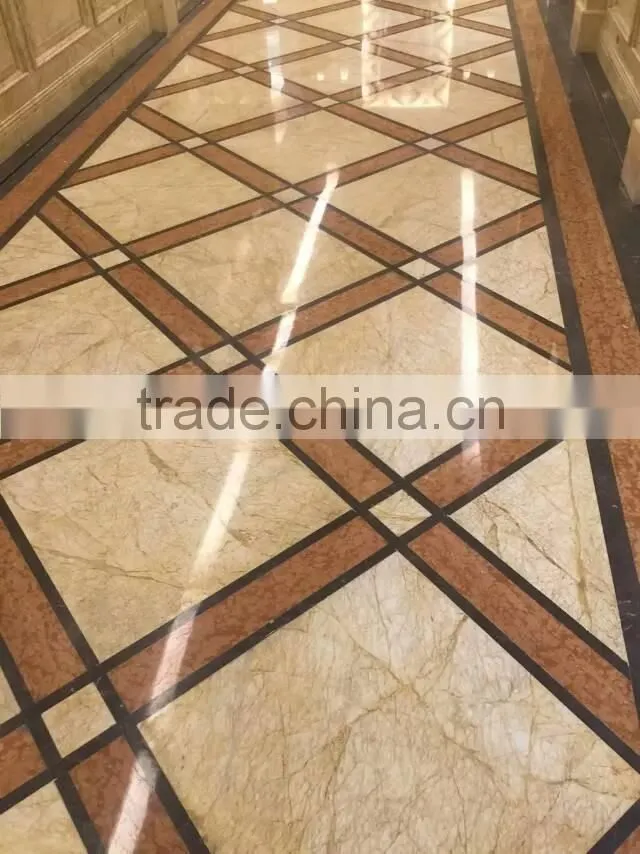 natural stone china red marble with water jet marble tiles