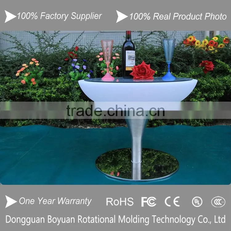 LED high top cocktail table for events and led illuminated cocktail table