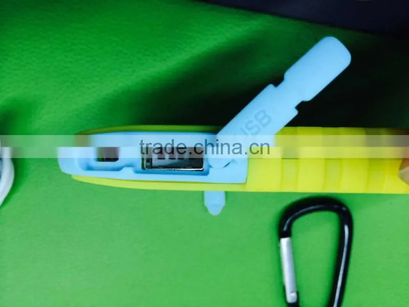 waterproof Solar power bank capacity 10000mAh with AC charger and USB cord for mobile phones and USB devicecs