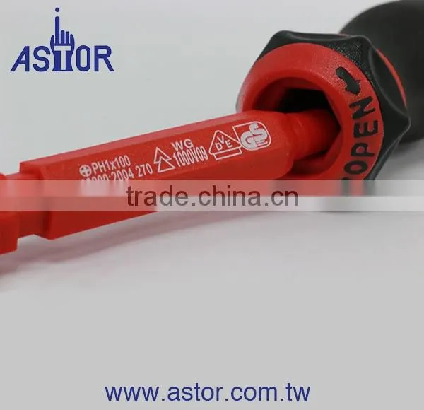 14pcs Interchangeable Insulated 2 in 1 phillips slotted screwdriver precision screwdriver set