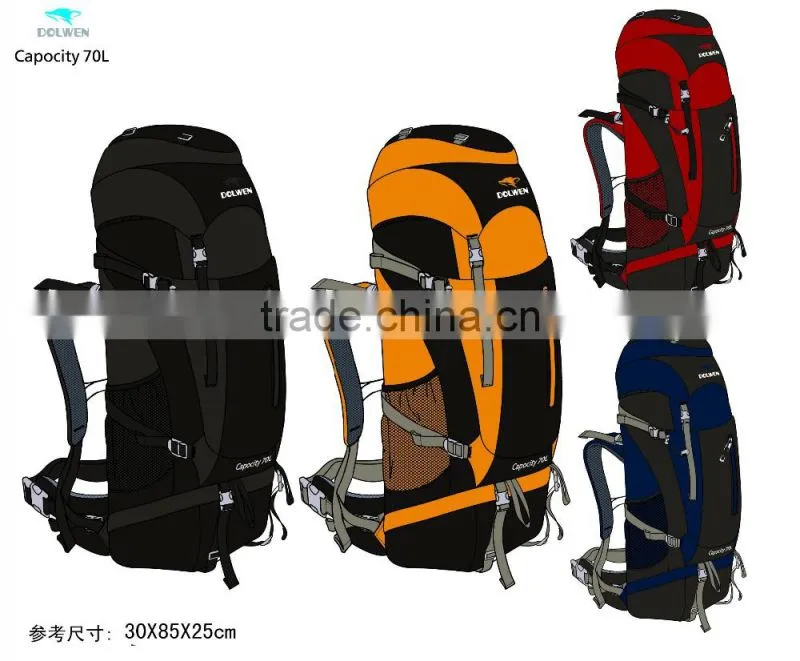 Fashion and multi-function climbing backpack for travel
