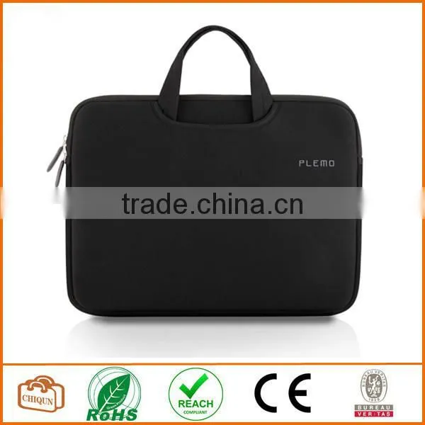 Laptop Case, PLEMO Nylon Lycra Fabric 14 Inch Laptop / Notebook Computer Case Briefcase Bag Pouch Sleeve, Black