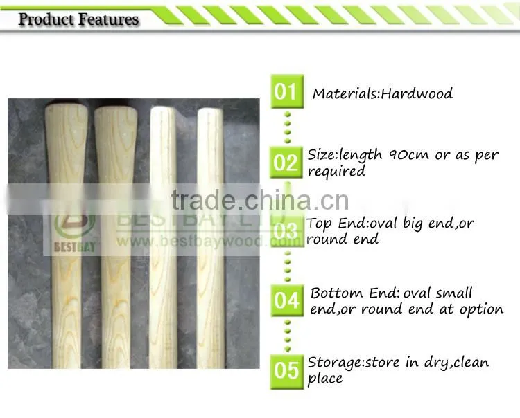 painted wooden hoe handle,pickaxe handle,