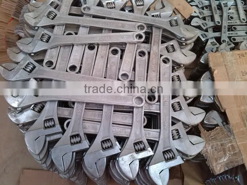 150-600mm Drop forged adjustable wrench.PVC handle
