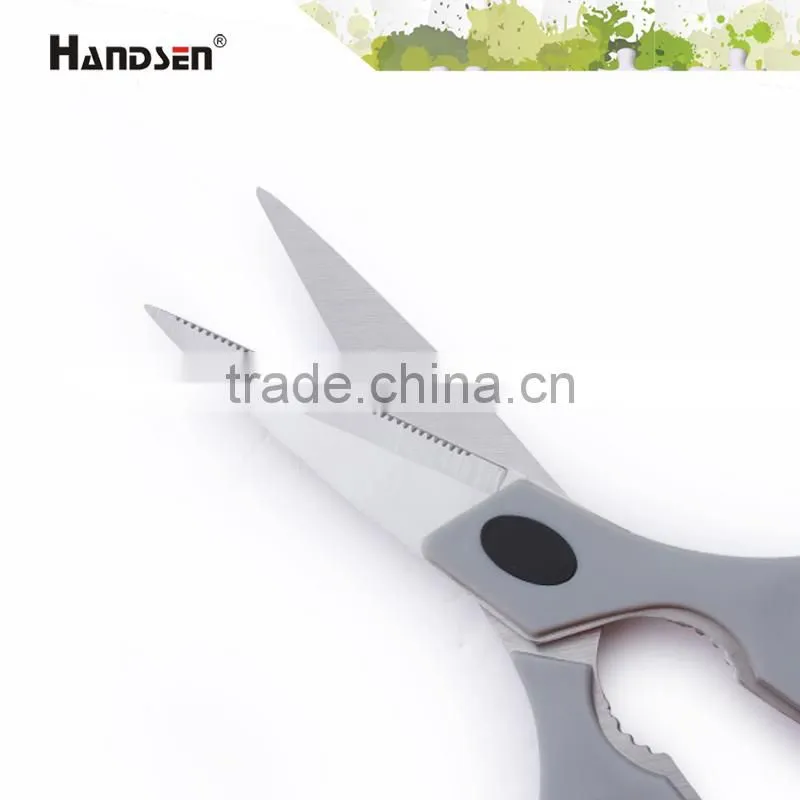 8-1/2" TT/TPR soft grip handle kitchen cooking scissors