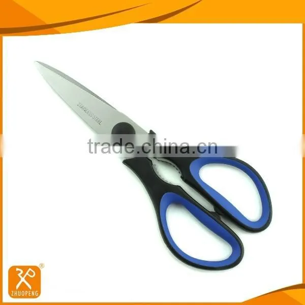 Plastic multifunctional utility stainless steel kitchen scissors