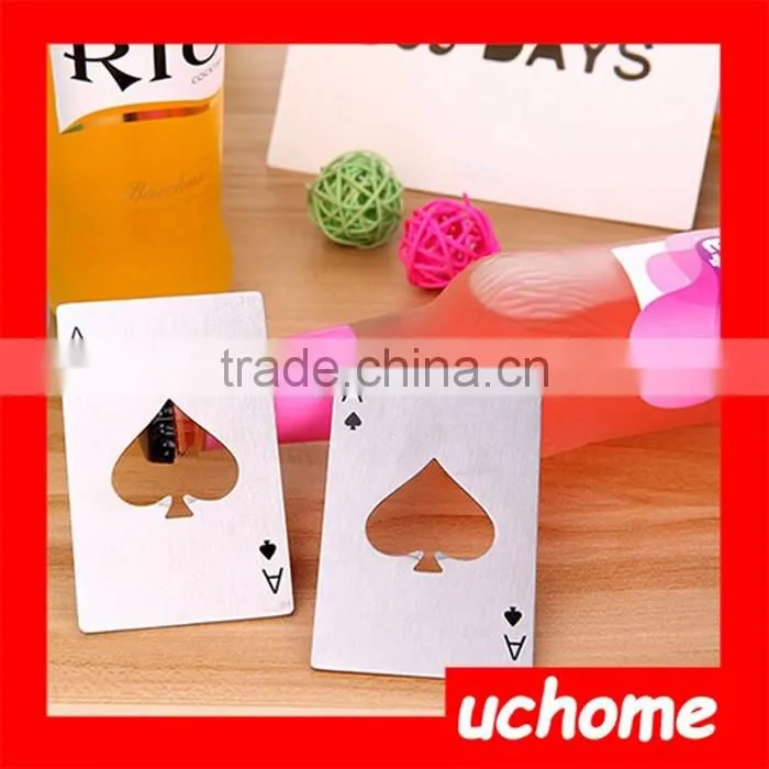 UCHOME Beer Bar Novelty Casino Poker Card Spade A Bottle Opener