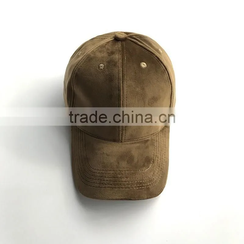 Blank Suede Baseball Cap With Your Own Deisgn