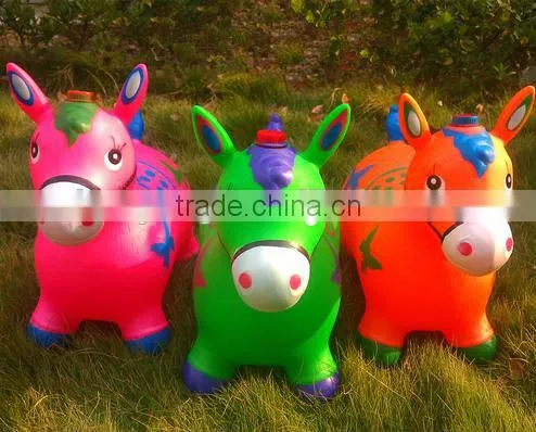 PVC Inflatable jumping animal/pony horse