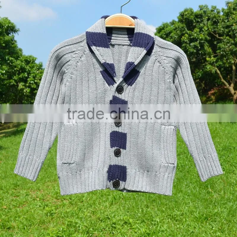 2015 Fashion knitting patterns sweater coat woolen cardigan sweater designs for children