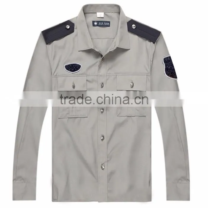 hot customize design cheap work wear guard uniform