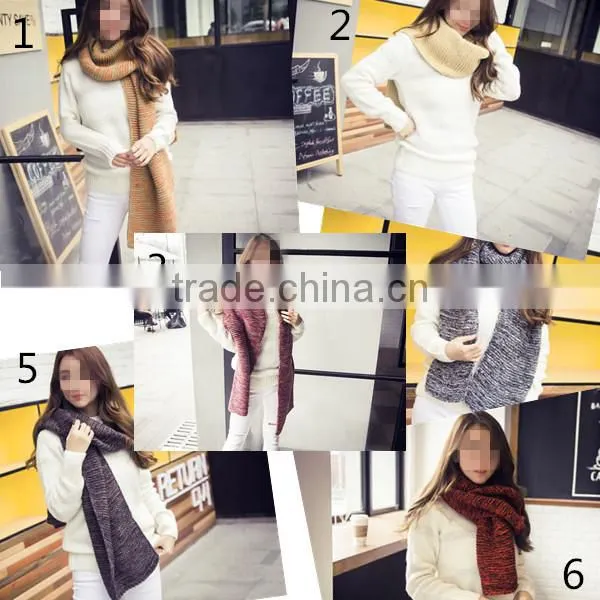 winter latest fashion elegant wear Korean style special blending knit men and women new scarf made in china