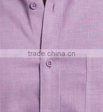 100% high quality cotton lavender plain dyed casual design shirts