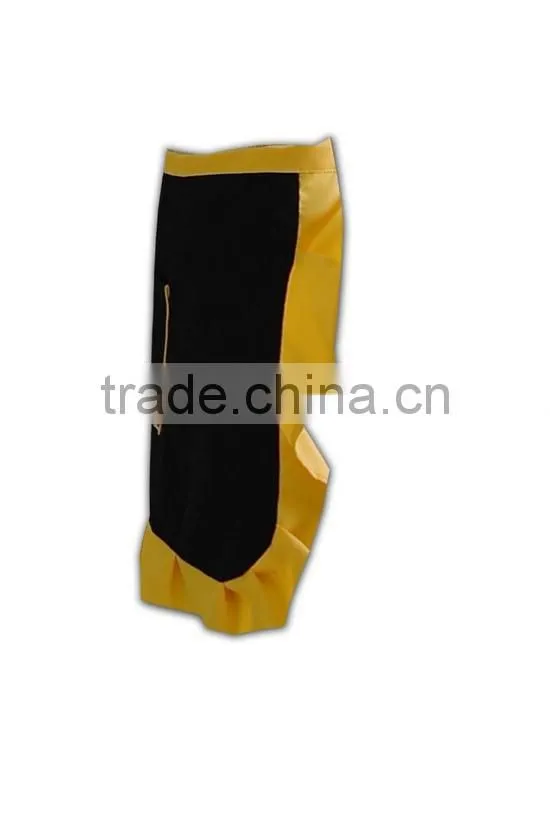 Wholesale Factory price fashionable black coffee shop design apron