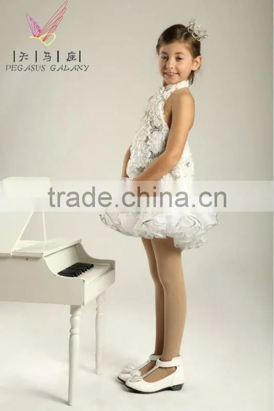 2013 New Style! white ballroom dance dress for kids&adults
