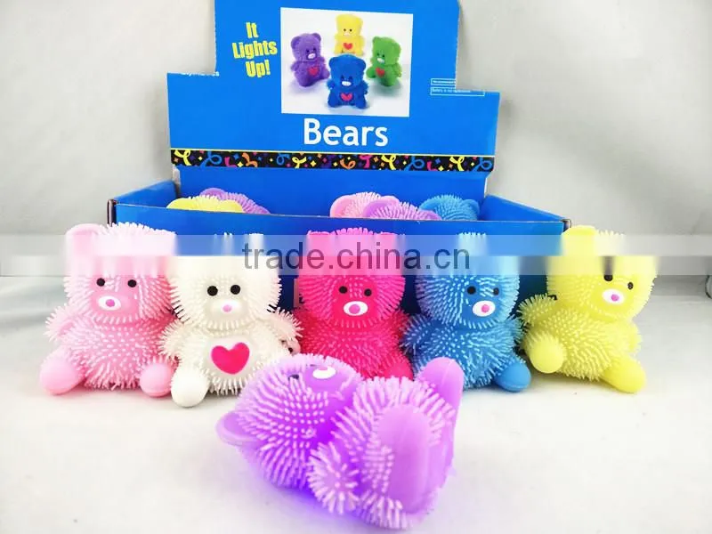 promotional bear Light up heart puffer animal ball puffer cute bear
