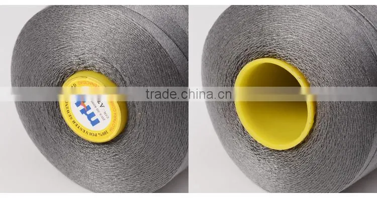 China manufacturer of 100 polyester bag closing thread