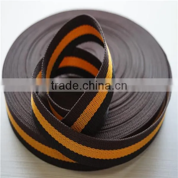 Jacquard striped webbing for dog collars