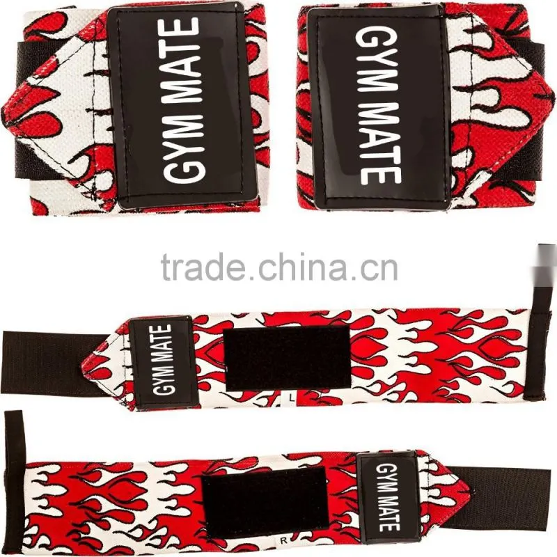 Gym Sport Custom Crossfit Wrist Wraps, Weight Lifting Wrist wraps